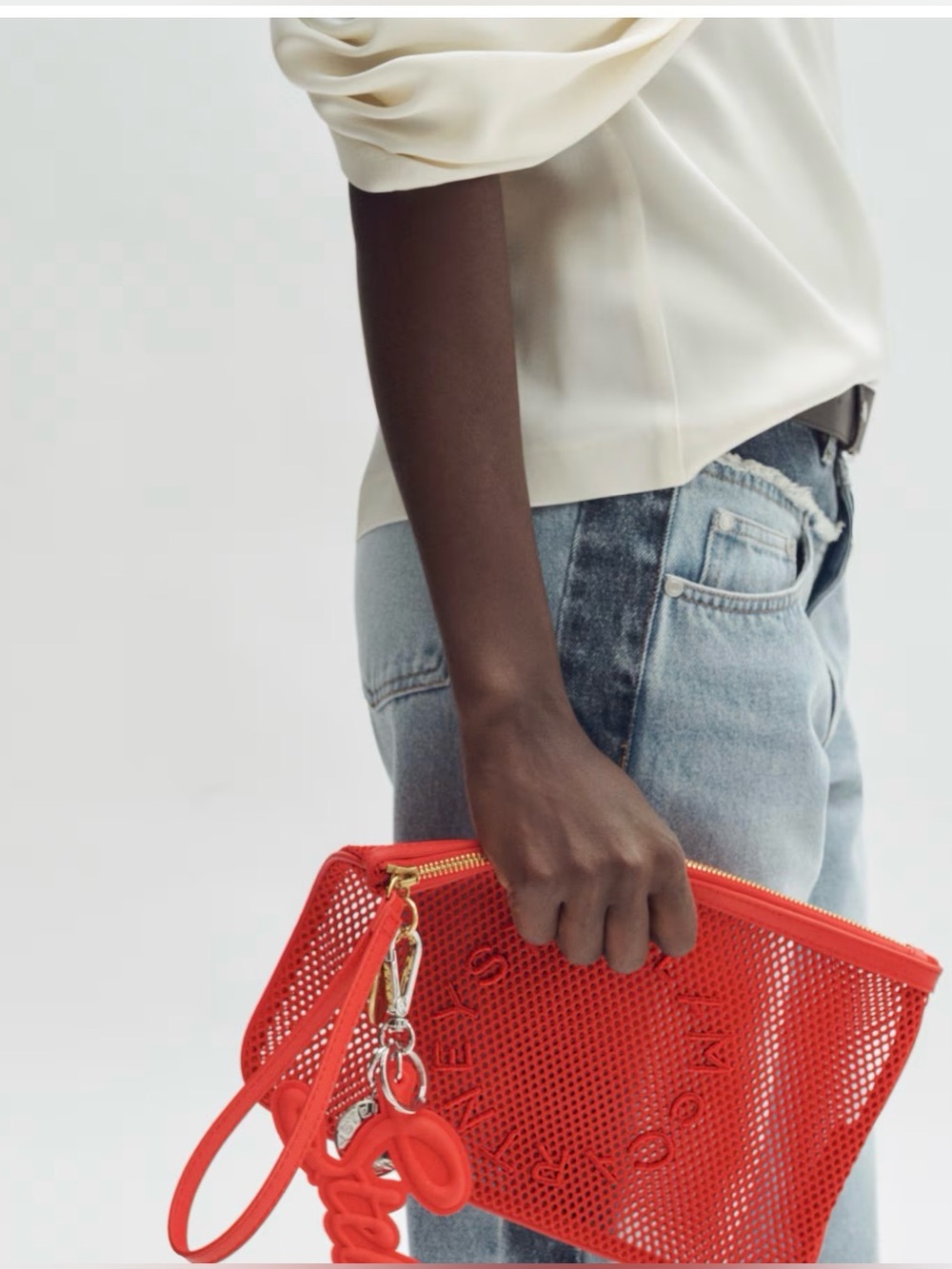 NWT STELLA MCCARTNEY X H&M MESH CLUTCH BAG - Picture 6 of 10